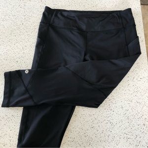Lululemon pace rival crop 22”, black size 10